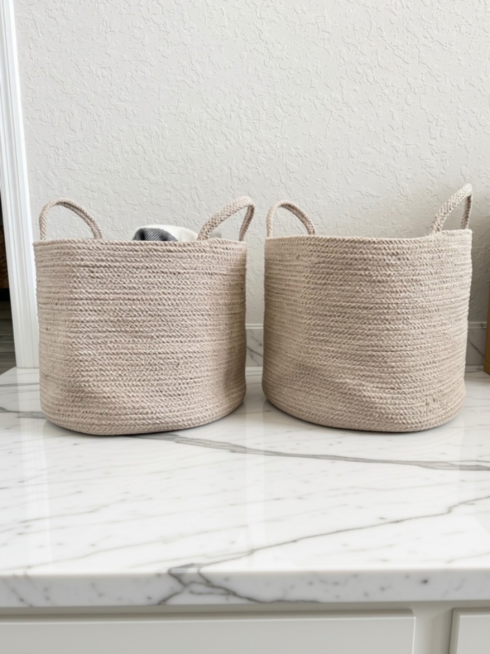Set/2 Woven Cotton Baskets